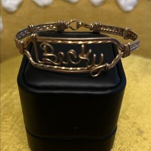 Hand made Gold Wire Name Bracelet